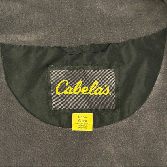 Cabela's Men's Black Fleece Lined Windbreaker Jacket - Picture 3 of 5